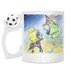 Кружка с футбольным мячиком