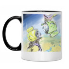 Кружка двухцветная