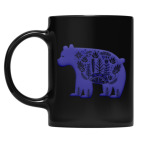 Кружка цветная UV-DTF