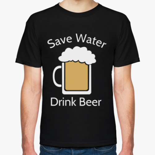 Футболка с принтом Пиво