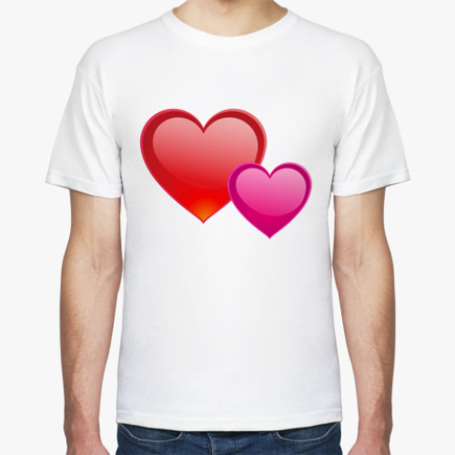 Футболка с принтом Сердечки