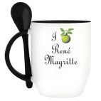 Я люблю Рене Магритта (яблоко)