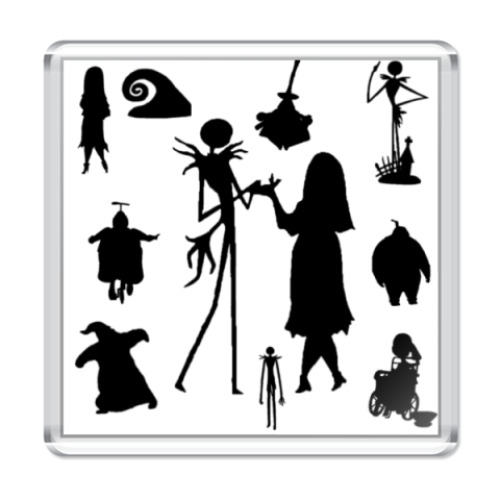 Магнит с принтом Кошмар перед Рождеством