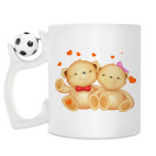 Кружка с футбольным мячиком