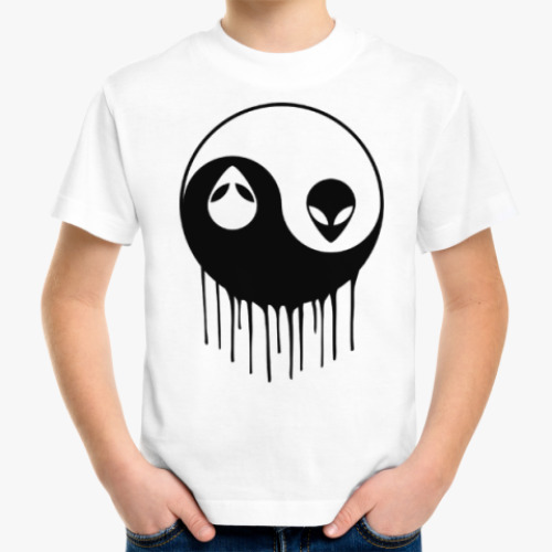 Детская футболка Alien Yin Yang
