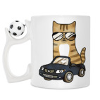 Кружка с футбольным мячиком