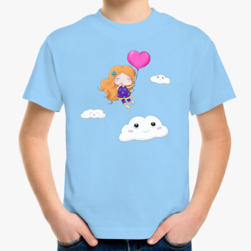 Детская футболка с принтом Влюбленная милашка