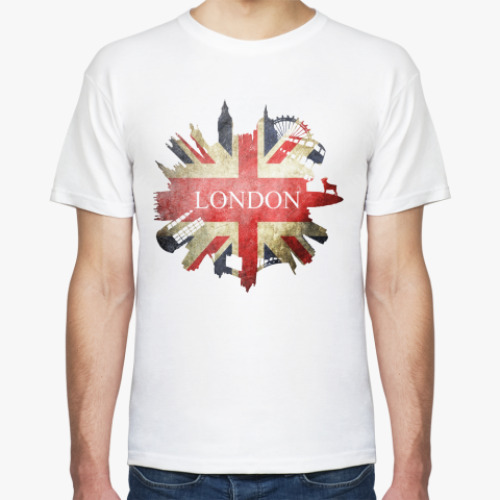 Футболка с принтом LONDON