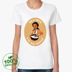 Женская футболка органик