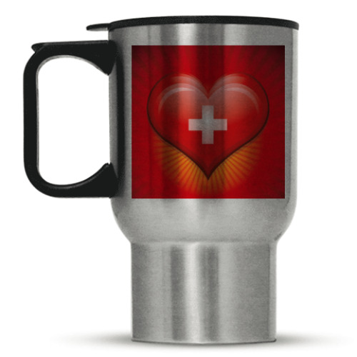 Кружка-термос с принтом Love