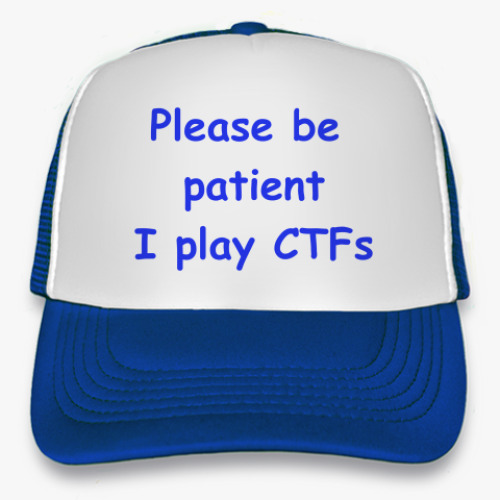 Кепка-тракер с принтом Для CTF-игрока