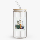 Банка с бамбуковой крышкой