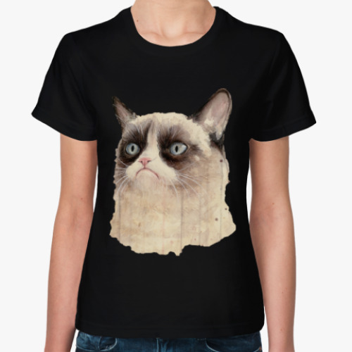 Женская футболка Grumpy Cat / Сердитый Кот