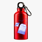 Металлическая бутылка 400 мл UV-DTF