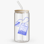 Банка с бамбуковой крышкой