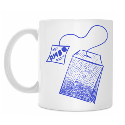 Кружка с принтом это не чай - это пиво