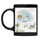 Кружка цветная UV-DTF