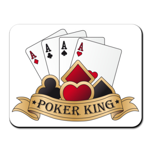Коврик для мыши с принтом  Poker King