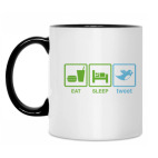 Кружка двухцветная