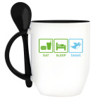 Кружка с ложкой