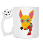 Кружка с футбольным мячиком