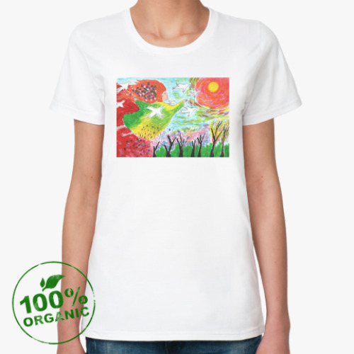 Женская футболка из органик-хлопка 'Весне дорогу'