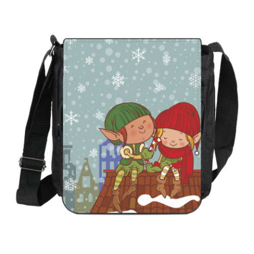 Сумка на плечо (мини-планшет) эльфы