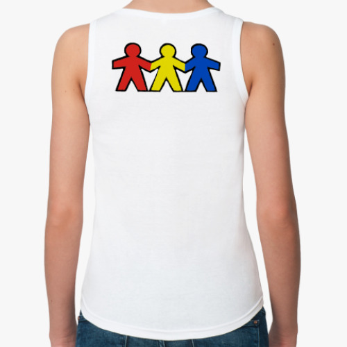 Женская майка с принтом Человечки