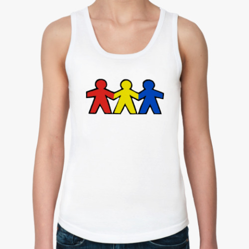 Женская майка с принтом Человечки