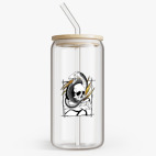 Банка с бамбуковой крышкой