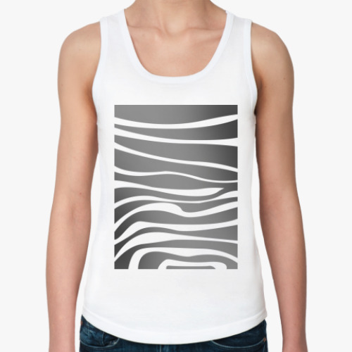 Женская майка с принтом зебра
