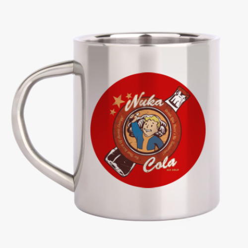 Кружка металлическая Fallout Nuka Cola Vault Boy