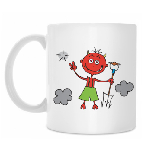 Кружка с принтом Бесёнок