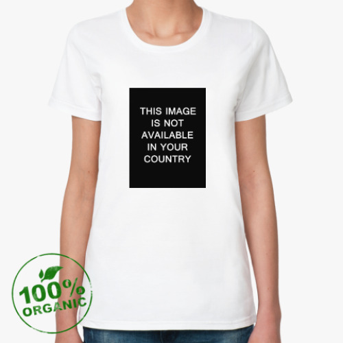Женская футболка из органик-хлопка с принтом This image is not available