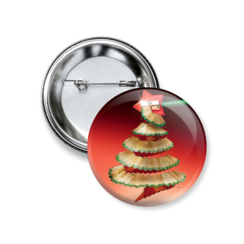 Значок 37мм Точилка для ёлки