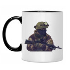 Кружка двухцветная