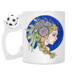 Кружка с футбольным мячиком