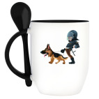 Кружка с ложкой