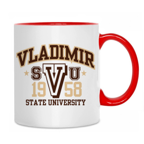 Кружка с принтом Владимирский университет