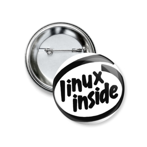 Значок 37мм Linux