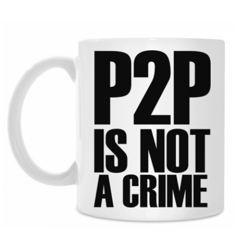 Кружка с принтом 'P2P'