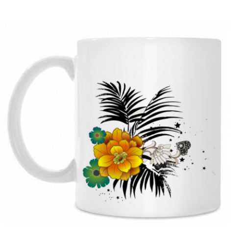 Кружка с принтом 'Тропический рай'