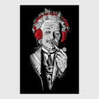 Постер 80 х 120 см Albert Einstein relaxed