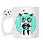 Кружка с футбольным мячиком