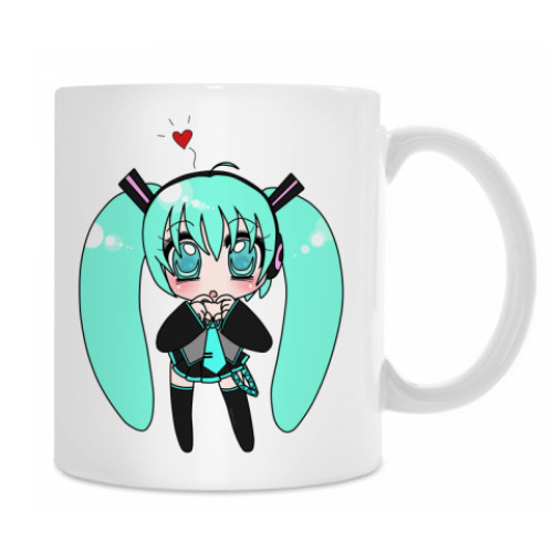 Кружка с принтом Chibi Miku 1