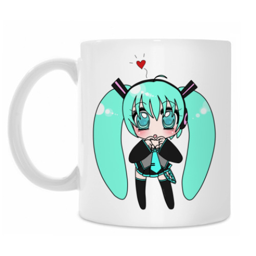 Кружка с принтом Chibi Miku 1