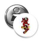 Магнит-открывашка 58 мм Дракон и меч