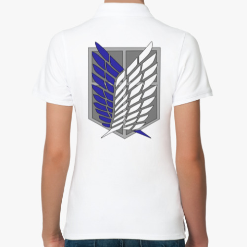 Женская рубашка поло (печать) с принтом Shingeki no Kyojin