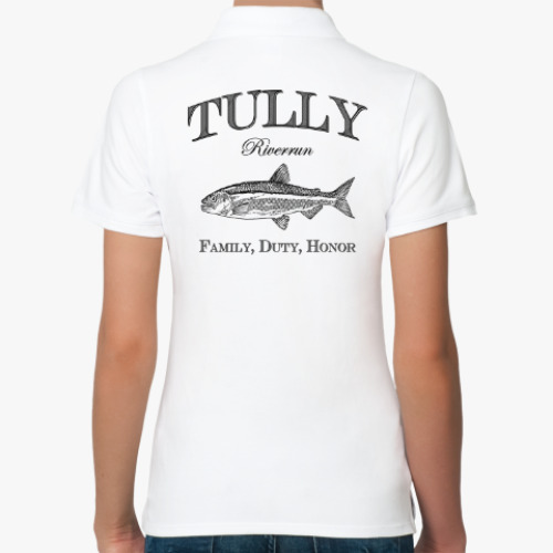Женская рубашка поло (печать) с принтом Tully