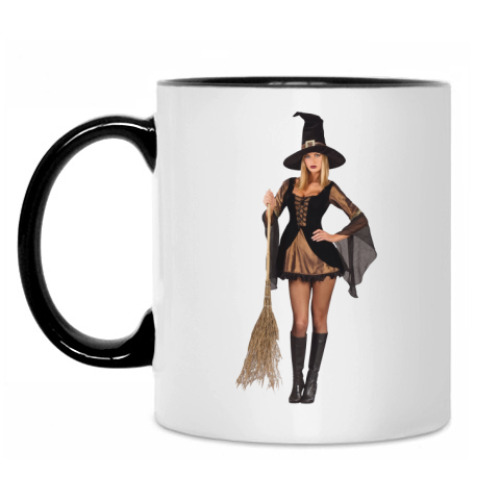 Кружка с принтом Ведьмочка